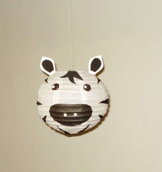 zebra lampion