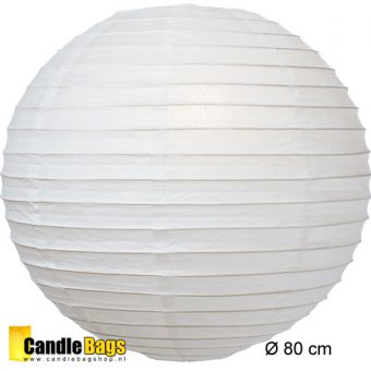 witte lampion met doorsnede van 80cm
