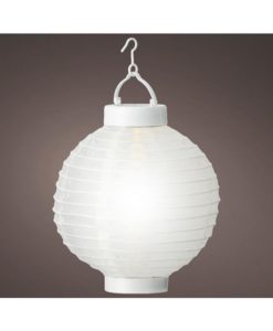 witte solar lampion voor buiten op zonnenergie met warm wit licht
