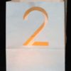 candlebag met cijfer 2