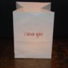 candlebag wenskaart met i love you opdruk
