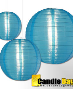 blauwe nylon lampionnen