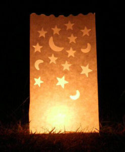 candle bag kaarsenzak Maan en Sterren