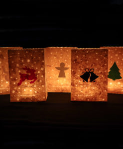 Candle bags sfeerlichten kerst van lokta papier4