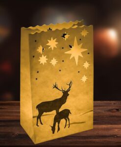 Candlebag Hert met sterren sfeerfoto 2