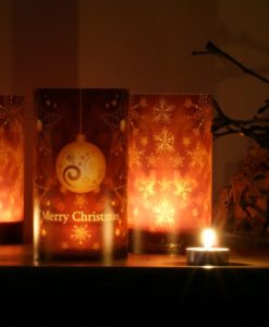 Alternative view of Candlecover Christmas brown