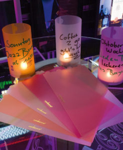 Candlecover in uni kleuren