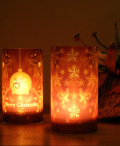 Alternative view of Candlecover Snow Brown