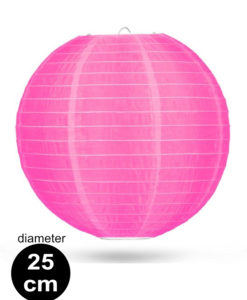 Candy Roze Nylon Lampion 25cm voor binnen en buiten