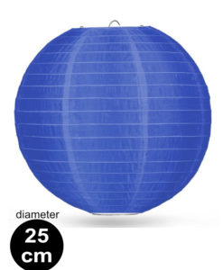 Donker blauwe Nylon lampion 25cm weerbestendige lampionnen voor buiten
