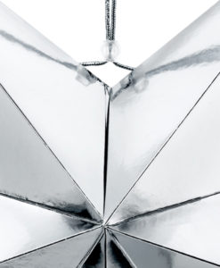 Detail zilveren ster 70cm