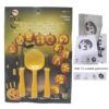 Halloween pompoen uitsnijd set met 12 unieke patronen