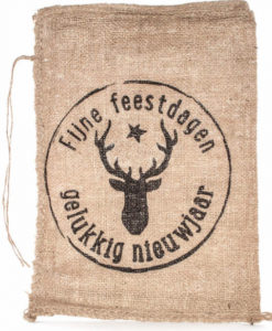 Jute zak van 30x40cm met snelsluitkoord