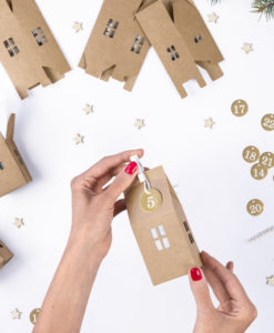 DIY Advent kalender huisjes