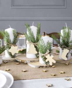 houten sterren confetti sfeer