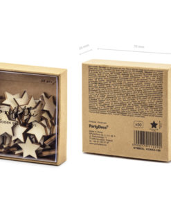 verpakking tafel confetti houten sterren