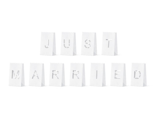 Just married candlebags