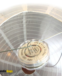 LED lamp met afstandsbediening in witte lampion