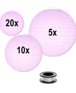 Lampion-voordeelpakket-lila-lampionnen-zonder-verlichting