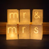 Mr en Mrs candlebags