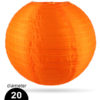 Oranje Nylon lampion 20cm weerbestendige lampionnen voor buiten