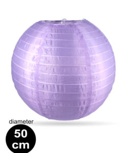 paarse nylon lampion met diameter van 50cm