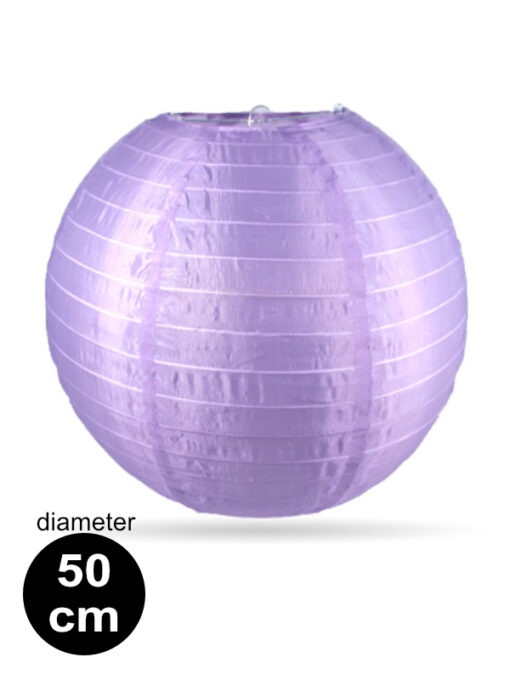 paarse nylon lampion met diameter van 50cm