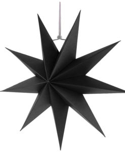 Zwarte kerstster 45cm