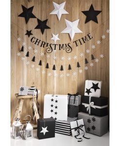 kerst sterren verkrijgbaar in zwart en wit