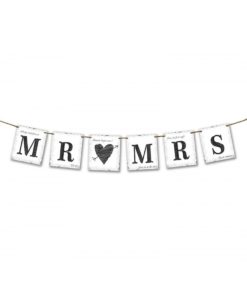 Mr & Mrs banner speciaal voor de bruiloft