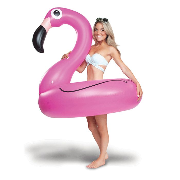 Verzending plakboek terras Knalroze opblaasbare flamingo 120cm XXL - van €29,95 nu slechts €19.95