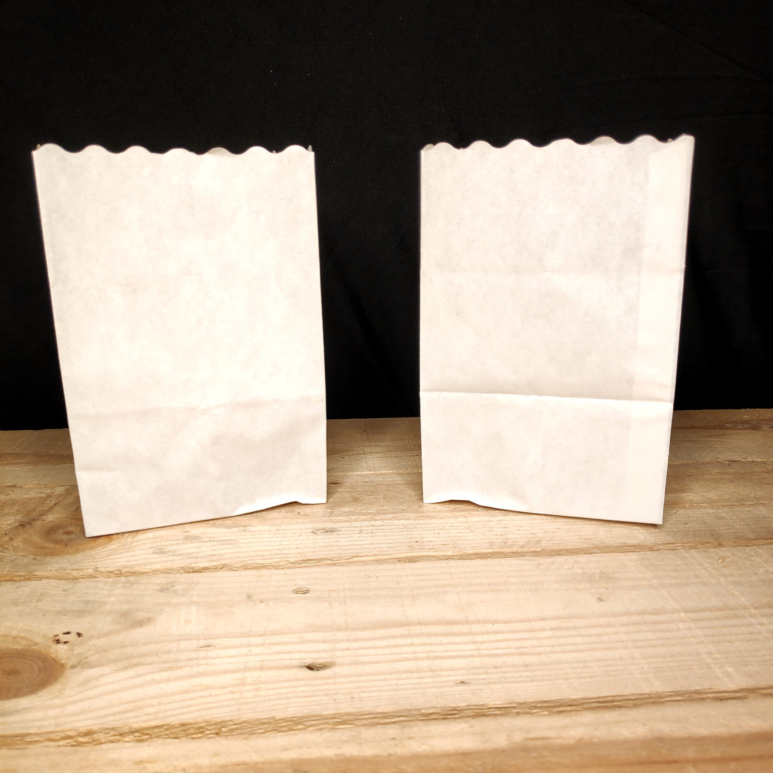 blanco midi candlebags 10 stuks -onverlicht