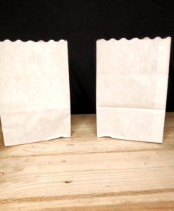 blanco midi candlebags 10 stuks -onverlicht