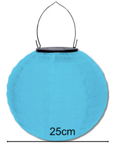 blauwe lampion op zonne-energie, rode solar lampionnen voor buiten