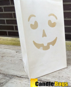 neutraal gekleurde Halloween candlebag