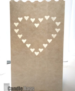 candle bag met hartjes