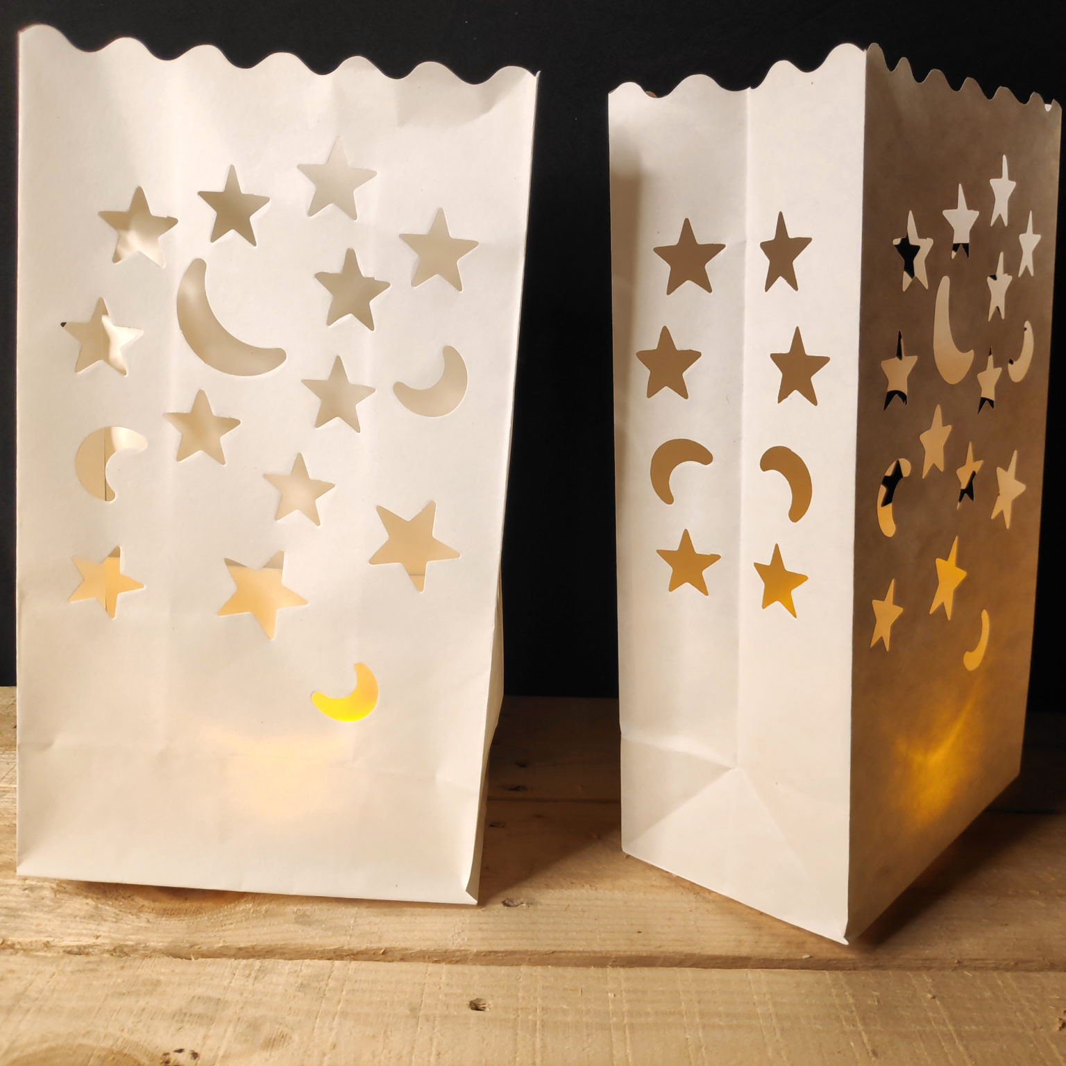 candle bag sterren en maan kaarszak groot 2