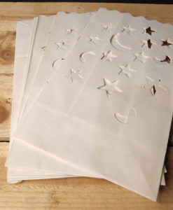 candle bag sterren en maan kaarszak groot verpakking
