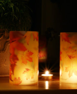 candlecover Autumn Leaves 2
