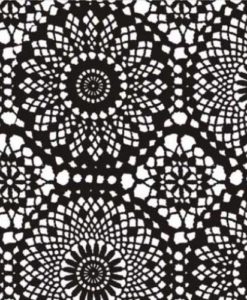 candle cover zwart wit