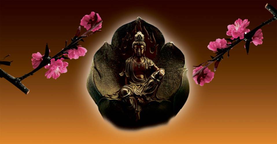 candlecover-Boeddha Bronze