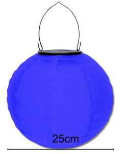 donker blauwe solar lampion op zonne energie solar voor buiten