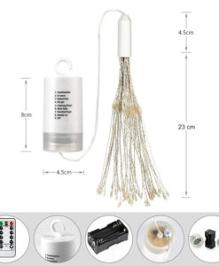 fireworks light afmetingen