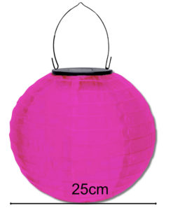 fucsia rozze lampion voor buiten op zonne energie solar