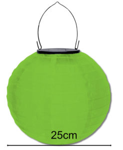 Groene solar lampion voor buiten op zonne-energie