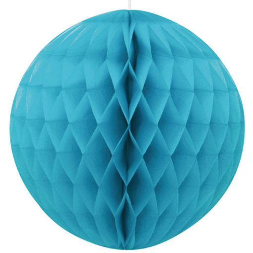 blauwe honeycomb bal