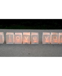 Alternative view of i love you Candlebags Complete set