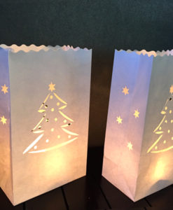 kerst candlebag met kerstboom