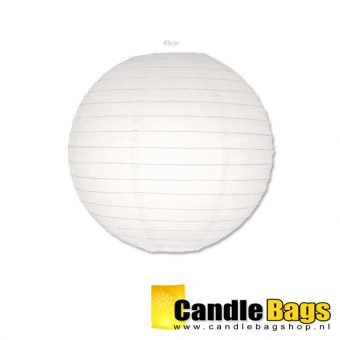 Witte Lampion 45cm