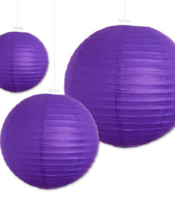 Lampion paars verkrijgbaar in 3 formaten